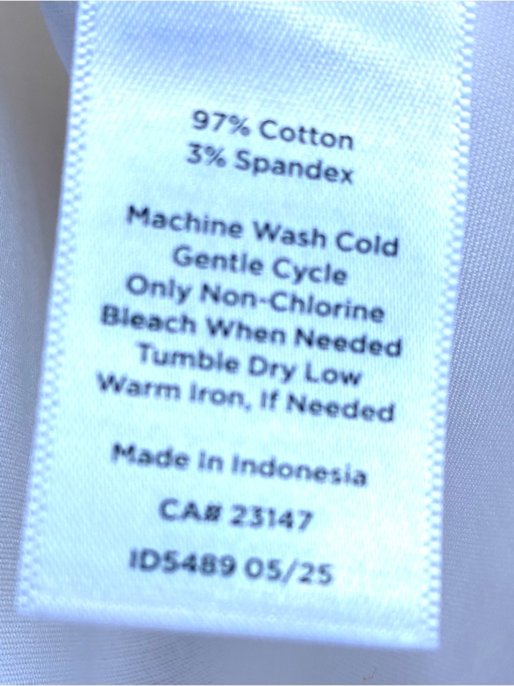 Talbots NWT White Non-Iron Popover Sz MP - Picture 6 of 7